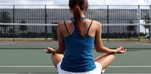 meditate before tennis